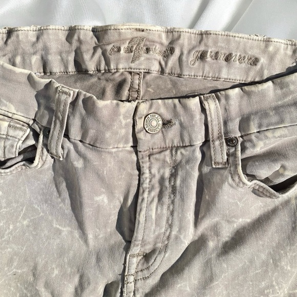 7 For All Mankind gwenevere marble skinny jeans - Picture 3 of 7